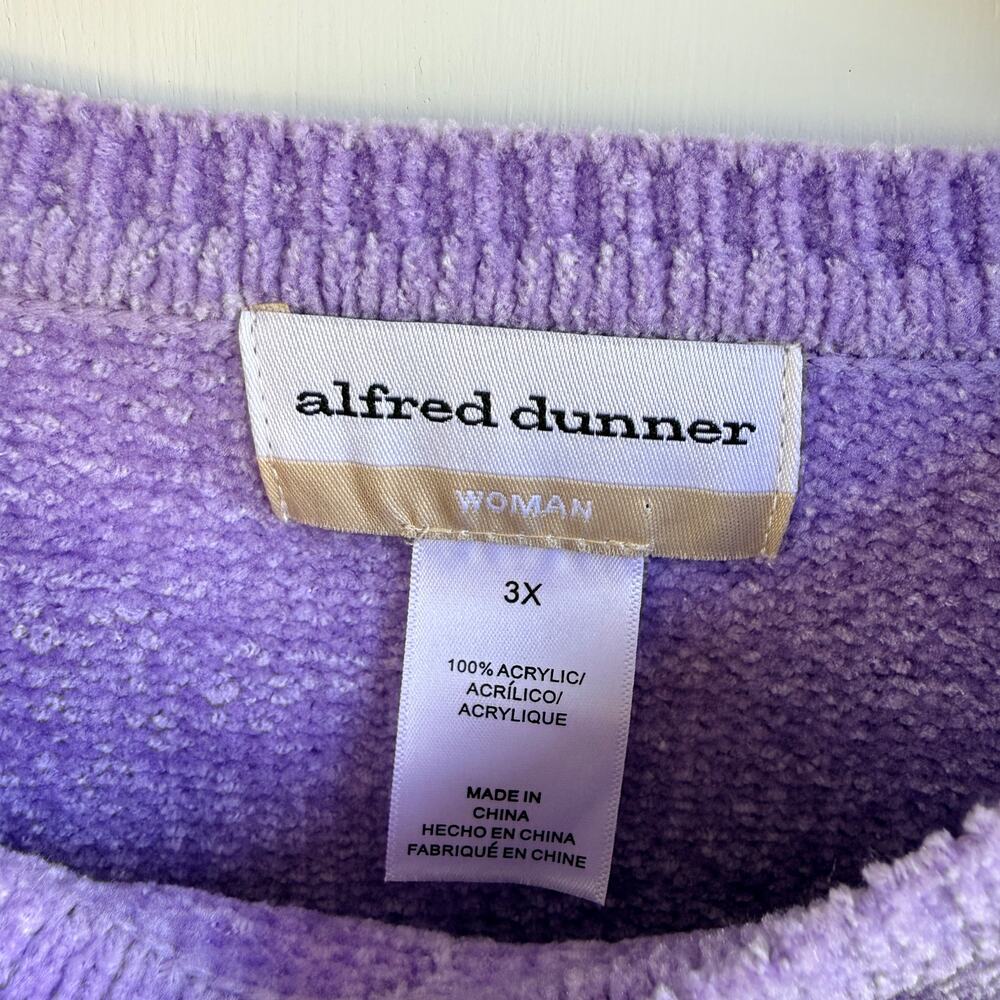 Alfred Dunner Victoria Falls Chenille Embroidered Sweater Size 3X - Picture 5 of 10